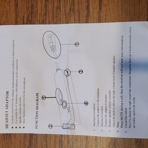 Phone Headset With Microphone New in Box - Picture 7 of 7